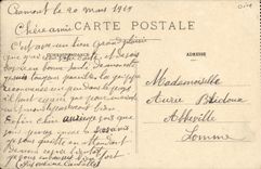 El panorama norteno de Creil de la POSTAL de la VENDIMIA es