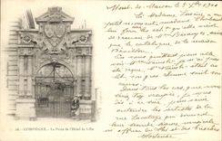 CPA Compiegne La Porte de L Hotel de Ville