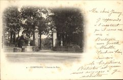 CPA Compiegne L entree du Parc