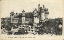 POSTAL Pierrefonds de la VENDIMIA vista de la roca