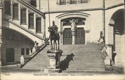 POSTAL Pierrefonds Interieur de la VENDIMIA de las reglas del castillo de Louis D Orleans