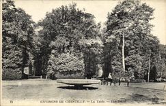 Alrededores de Chantilly de la POSTAL de la VENDIMIA la tabla