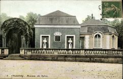 Castillo de la POSTAL de la VENDIMIA de la casa de Chantilly de Silvia