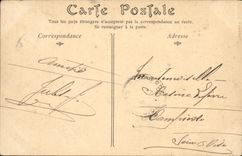 VINTAGE POSTCARD Castle of Chantilly Left the Grinding stone Dogs Hunt