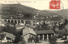 VINTAGE POSTCARD Winnowing machine Viaduct and Slope of Bel Air