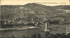 VINTAGE POSTCARD Couzon With the Mount D but the Bridge
