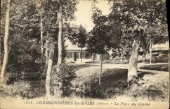 VINTAGE POSTCARD Coal Les Bains the Park of the Casino