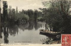 VINTAGE POSTCARD Handle Edges of L Azergues