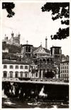 VINTAGE POSTCARD Lyon Slope of Holy Fourviere and cathedral Jean