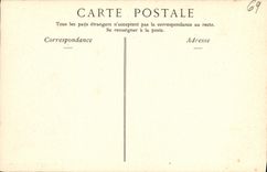 VINTAGE POSTCARD Lyon Law courts and Coleau de Fourviere