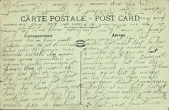 VINTAGE POSTCARD Ham the Castle Dynamites by the boches Militaria