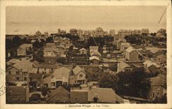 VINTAGE POSTCARD Carolles Beach Villas