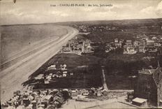 VINTAGE POSTCARD Carolles the Beach With far Julonville