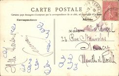 VINTAGE POSTCARD Lyon Town hall Main entrance