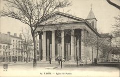 VINTAGE POSTCARD Lyon Church St Pothin