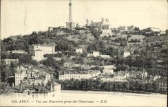 VINTAGE POSTCARD Lyon Seen on Fourviere taken of the Carthusian monks