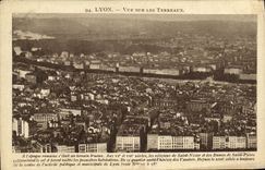 VINTAGE POSTCARD Lyon Seen on the Composts