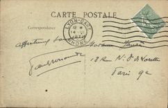 VINTAGE POSTCARD Lyon Bridge of L University and Faculty of Arts and Sciences