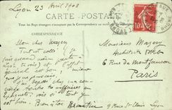 VINTAGE POSTCARD Lyon the Saone towards Saint Georges Boats