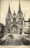VINTAGE POSTCARD Lyon L Church Holy Nizier
