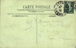 VINTAGE POSTCARD Lyon L Church Holy Nizier