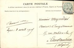 VINTAGE POSTCARD Lyon Footbridge of the college