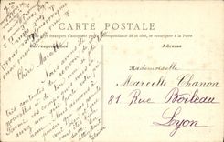 VINTAGE POSTCARD Lyon the City seen of the Russet red Cross
