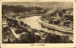 VINTAGE POSTCARD Lyon the Saone
