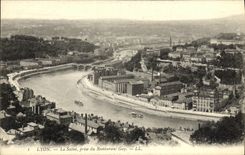 VINTAGE POSTCARD Lyon Sounds It taken Gay Restaurant