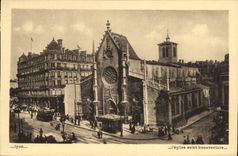VINTAGE POSTCARD Lyon L church holy bonaventure