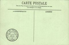 VINTAGE POSTCARD Lyon the Grid of the Park of the Head D Gold