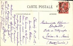 VINTAGE POSTCARD Lyon Panoramic View on Lyon taken of the Tiny ones