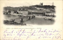 VINTAGE POSTCARD Lyon Law courts the Slope of Fourviere