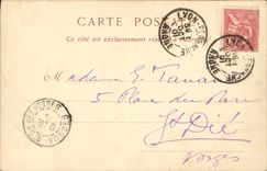 VINTAGE POSTCARD Lyon Law courts the Slope of Fourviere