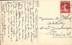 VINTAGE POSTCARD Lyon Panorama on the Saone Waltz and Canary