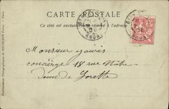 VINTAGE POSTCARD Lyon Apse of L Church of Fourviere