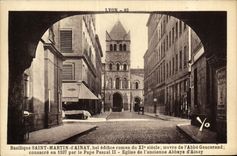 VINTAGE POSTCARD Lyon Bsilique Holy Martin D beautiful Annay Romance building of Xl E century