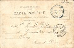 VINTAGE POSTCARD Lyon Basilica of Fourvieres