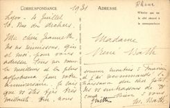 VINTAGE POSTCARD Lyon Law courts Fourviere and the Tower of Fourviere