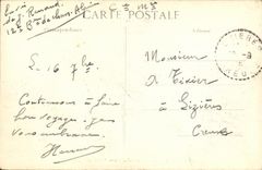 VINTAGE POSTCARD Lyon Morand Bridge and Statue Town of Lyon