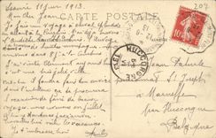VINTAGE POSTCARD Issoire View