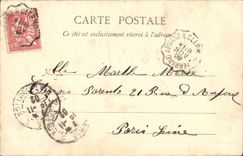 VINTAGE POSTCARD Issoire Peasants Dancing the Faggot 1830