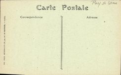 POSTAL Clermont Ferrand de la VENDIMIA vista de L St Pedro de la iglesia