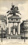 POSTAL Clermont Ferrand de la VENDIMIA estatua de Vercingetorix de Bartholdi