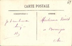 VINTAGE POSTCARD Lyon the Rhone D after the Brothers Coustou Lyons sculptors Lion