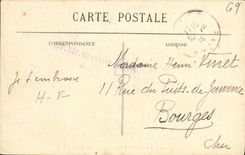 VINTAGE POSTCARD Lyon View Districts of Bellecour and Guillotiere