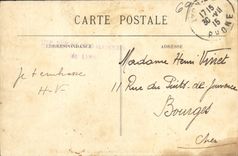 VINTAGE POSTCARD Lyon Law courts Fourviere and the metal Tower