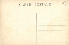 VINTAGE POSTCARD Lyon Places Composts Bartholdi Fountain and Palais of Arts