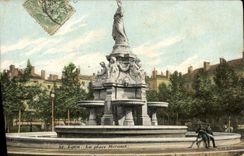 VINTAGE POSTCARD Lyon the Morand Place