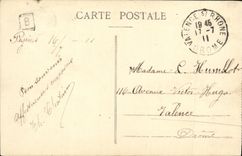 VINTAGE POSTCARD Lyon L Town hall Frontage Places Comedy